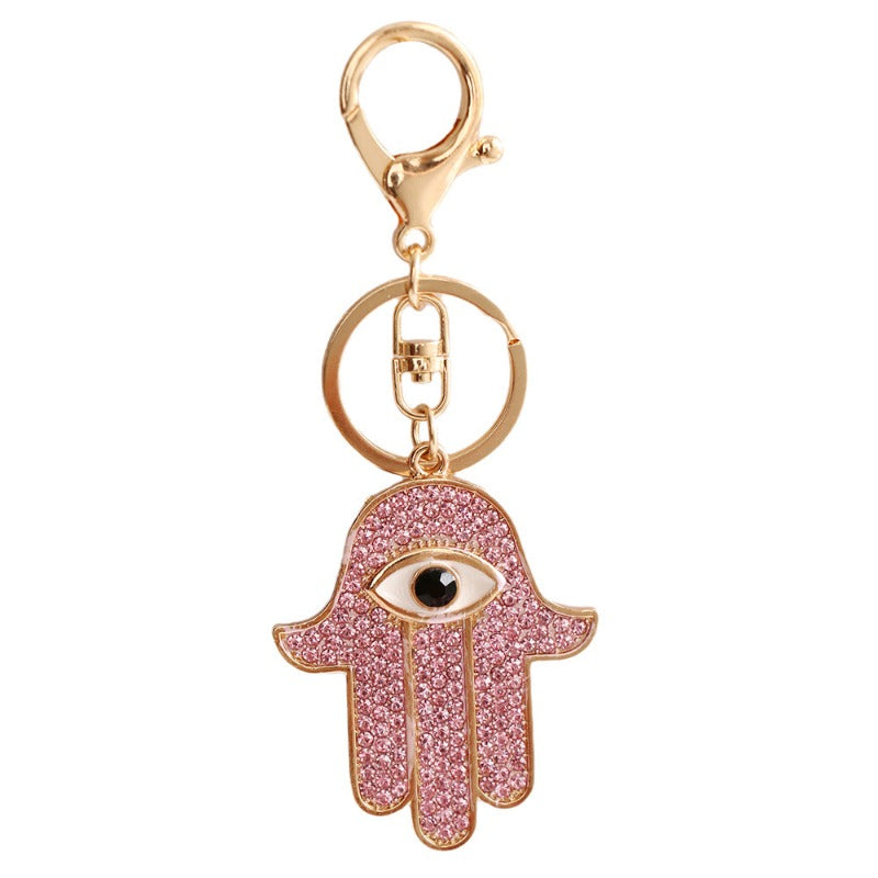 Wholesale Alloy Devil's Eye Fatima Palm Creative Keychain